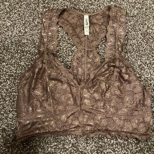 Brown lace bralette size medium